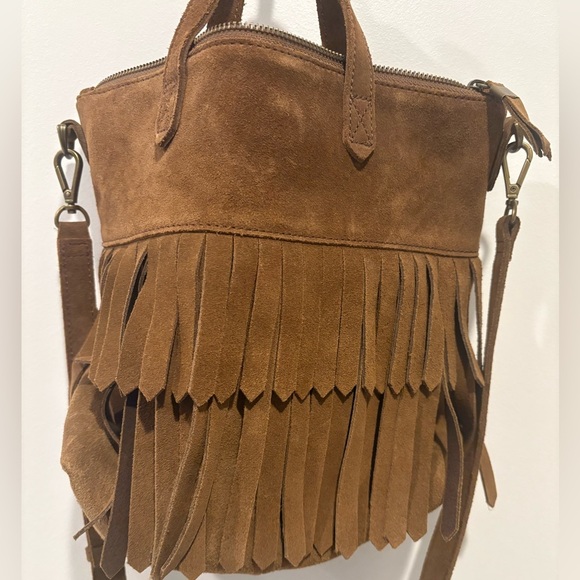 Madewell Brown Crossbody Bag with Fringe Detail - Picture 5 of 8